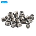 thumbnail image 3 of Unique Bargains Adaptateurs Filetage Manchon Réducteur Écrou M8x1.25 Mâle à M6x1.0 Femelle pour Réparer Insert Écrou Vis Réducteur 8mm 20 Pcs, 3 of 5