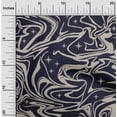 thumbnail image 2 of oneOone Polyester Spandex Dark Blue Fabric Abstracts Sewing Craft Projects Fabric Prints By Yard 56 Inch Wide, 2 of 4