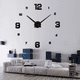 thumbnail image 3 of Reloj De Pared Malubero Diseño 3D Moderno Grande Negro, 3 of 4
