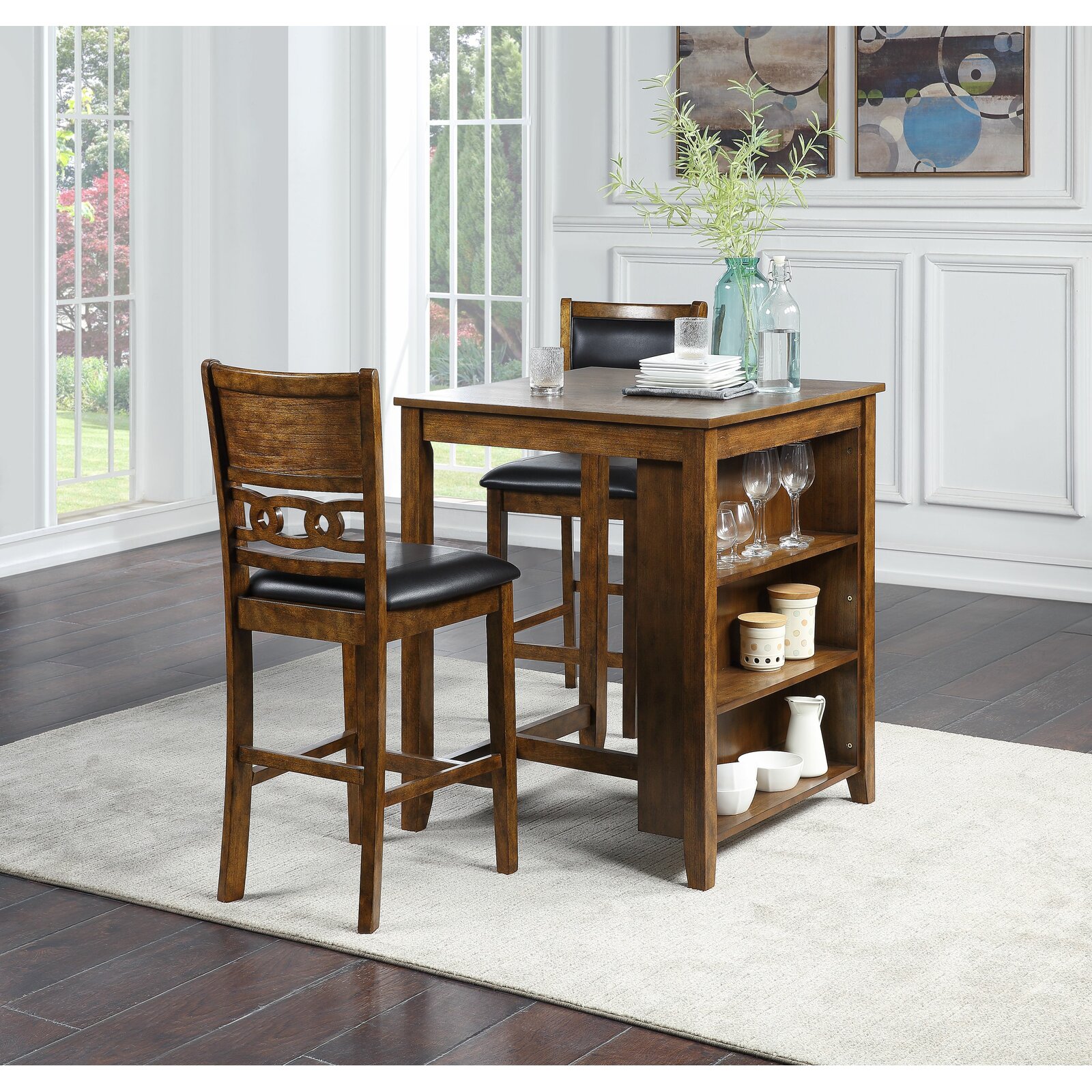 Jackins 4 Person Counter Height Dining Set