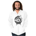 thumbnail image 5 of Hand Eye Crystal Ball Futuristic Spirit Zip Up Hoodie Men's Women's Brisco Brands L, 5 of 6