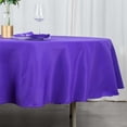thumbnail image 2 of Efavormart 90" Purple 200 GSM Seamless Premium Polyester Round Tablecloth, 2 of 11
