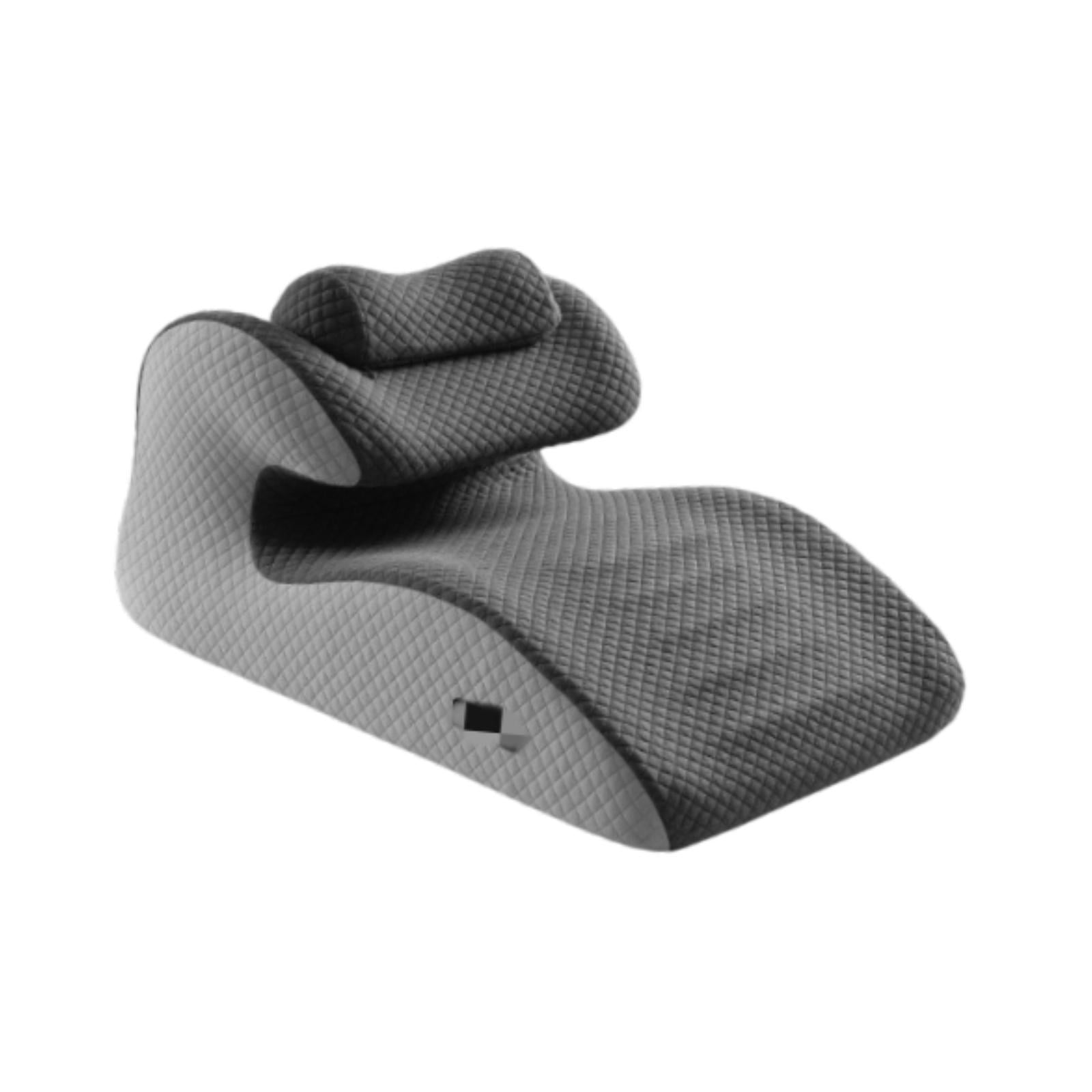 TISHITA Bed Wedge Pillow Memory Foam Portable Back Support Face Down Pillow Comfort Prone Pillow Ergonomic for Sitting Reading Gray