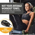 thumbnail image 2 of Quick Dry Towel - 3 Size Pack of Lightweight Microfiber Travel Towels w/Bag - Fast Drying Towel Set for Camping, Beach, Gym, Backpacking, Sports, Yoga & Swim Use, 2 of 11