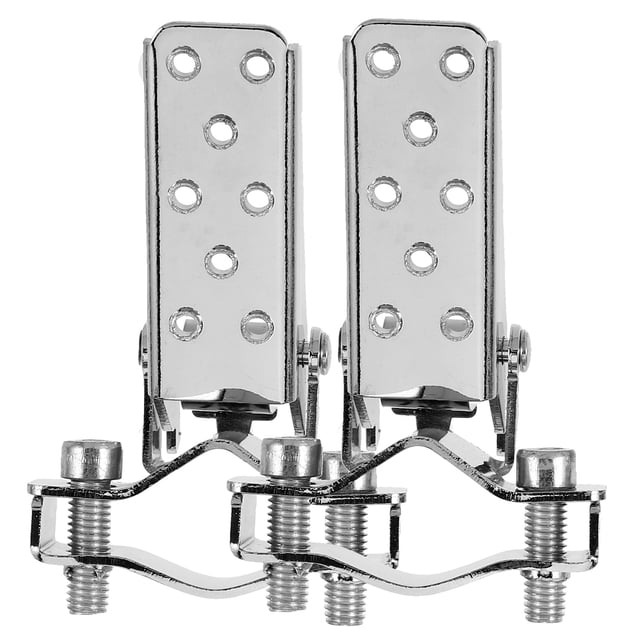 FONDOTIN 2Pcs Electric Motorcycle Pedals Metal Antislip Design Shock Absorption Foldable Foot Rest For Highway Cruising