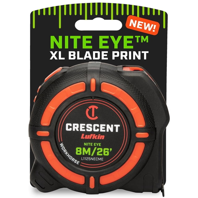 Cinta Métrica Crescent Lufkin 8 m NITE EYE XL Hoja