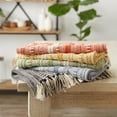 thumbnail image 5 of DII Braided Stripe Jacquard Fringe Table Runner, 5 of 5