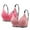 Bras for Women-A17 Hot Pink, variant on Mifsaly 2 PC Anti-Sagging Breast Bra for Women Letter Print Fashion Liftup Push Up Bra No Underwire Breathable Sport Bralette 2025 Comfy Convenient Underwear Coffee