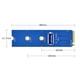thumbnail image 5 of Adaptador M.2 a USB 3.0 NGFF M Clave Convertidor para minería PCIe X4 Riser JShteea El nuevo, 5 of 5