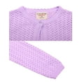 thumbnail image 3 of Uniexcosm Little Girls Sweaters Shrug Cardigan Knit Long Sleeve Wedding Cardigans, 3 of 5