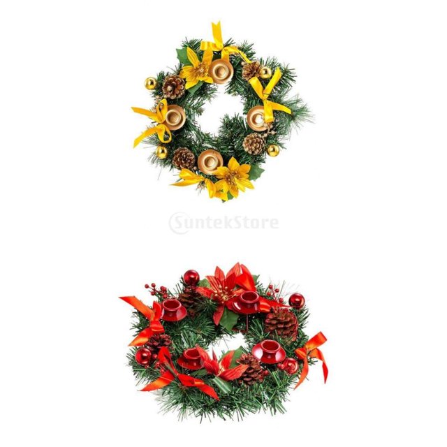 2x Guirnalda Candebro Candebro Candelero Boda de Navidad Sunnimix Candelero de guirnalda