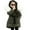 Army Green, variant on Kids Puffer Jacket Girls Winter Coats with Pocket Zip up Winter Hoodies Coat Windproof Warm Child Puffer Jacket for Little Girls 11-12 Years