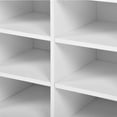 thumbnail image 2 of Homy Casa Shoe Storage Bench with Cushion,10-Cubby Shoe Rack, Adjustable Shelves,Perfect for Entryway, Closet, White, 2 of 5