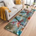 thumbnail image 2 of Christmas Flamingo 2'x6' Runner Rug, Xmas Snowman Coastal Beach Washable Non-Slip Area Rugs for Hallway Kitchen Floor Bedroom Entryway, Laundry Carpet Decoration Indoor Mat, 2 of 9