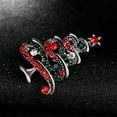 thumbnail image 2 of KALLORY 2-Pack Holiday Brooch Pins Christmas Tree Shape Alloy Festive Accessories for Women and Men, 2 of 7