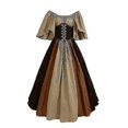thumbnail image 1 of Medieval Clothing Women's Short Sleeve Gothic Dresses Retro Party Dresses Prom Dress, 1 of 5