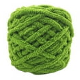 thumbnail image 1 of 2021 SALE 1Pc Natural Cotton Single-strand Thick Wool Thread Cord DIY Craft Making Knitting Rope Natural Color Macrame Cord Handmade Decorations,Green, 1 of 5