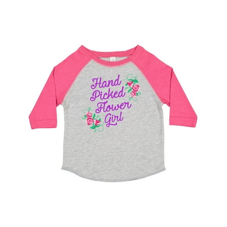 

Inktastic Handpicked Flower Girl for Wedding Gift Toddler Toddler Girl T-Shirt
