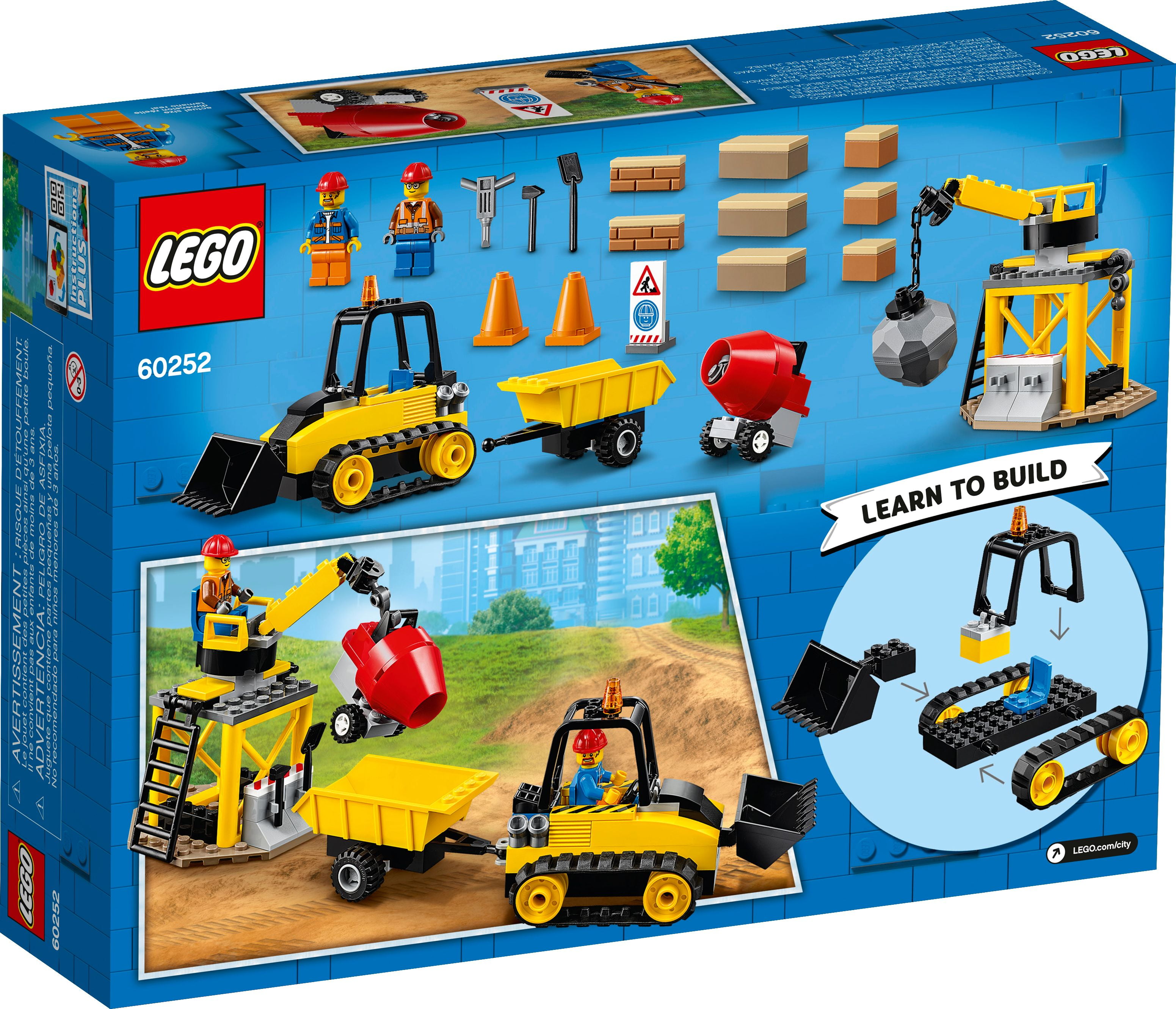 LEGO City Construction 60252 Building Kit (126 Pieces) - Walmart.com