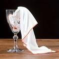 thumbnail image 4 of 2 Pack Large Lint-Free Microfiber Glass Polishing Cloth 20x20 Inch Drying Towel for Wine Glasses, 4 of 9