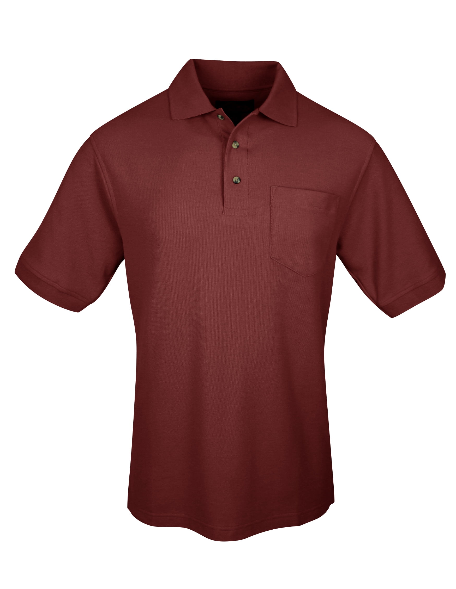 TriMountain Signature 169 cotton pocketed golf shirt, XLarge, Maroon