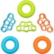 thumbnail image 1 of Kit de bandas de goma para ejercitar los dedos con anular de silicona y agarre manual para ejercicios y entrenamiento de manos, alivia el dolor de muñeca y pulgar, 6 piezas | JUNJUN, 1 of 5