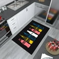 thumbnail image 4 of Ottomanson Coca-Cola Bottles Non-Slip Rubberback 3x5 Machine Washable Area Rug, 3'3" x 5', Multi/Black, 4 of 7