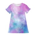thumbnail image 4 of RXIRUCGD 2025 Vêtements d'Été pour Enfants 3-12 Ans Mode Imprimée Pyjama Rêveur Mi-Mollet Chemise de Nuit, 4 of 4