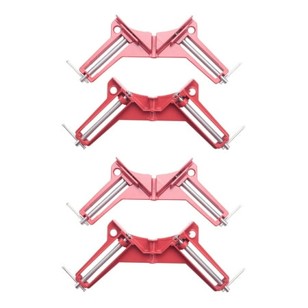 

Corner 3Inch 4Pcs Right Angle Clamp Clamp for Wood Working Metal DIY Glass Picture Framing Jig