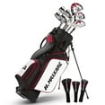 thumbnail image 1 of Women's Golf Club Set 8-Piece, Includes Driver, Stand Bag, 3 Head Covers, Right Hand, Red, 1 of 11