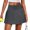 Dark Gray, variant on KLHDSF Womens Double Layer Pleated Yoga Fitness Skirt Built In Shorts Tennis Golf Casual Skort YellowXL