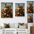 thumbnail image 4 of Designart "Garden of Desert Cacti II" Floral & Botanical Floater Framed Wall Art Living Room, 4 of 7