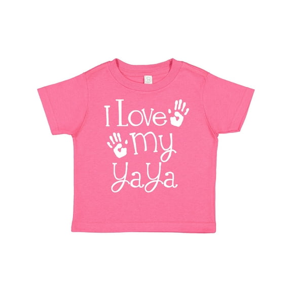 Inktastic I Love My Yaya Grandchild Boys or Girls Toddler T-Shirt