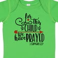 thumbnail image 4 of Inktastic For This Child We Have Prayed Red Arrow and Heart Boys or Girls Baby Bodysuit, 4 of 5