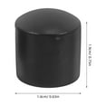 thumbnail image 2 of Raindrops 50 Pcs Embout de Mât de Tente Extérieur Noir 16 mm Protecteur Anti-Perforation pour Randonnée Camping, 2 of 6