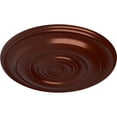 thumbnail image 3 of Ekena Millwork 18"OD x 1 1/2"P Niobe Ceiling Medallion (Fits Canopies up to 8 5/8"), Hand-Painted Antique Copper, 3 of 5
