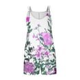 thumbnail image 5 of Aueoeo Rompers for Women Summer Casual Trendy Flower Printed Sleeveless Shorts Jumpsuits Loose Strap Jumpsuits with Pockets Hot Pink XL, 5 of 6