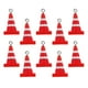 thumbnail image 1 of 10 mini conos de tráfico para carretera, colgantes de señales de aparcamiento, barricadas de seguridad, juguetes de tráfico para joyería, collares, pulseras y pendientes, 1 of 8