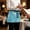 Aqua, Turquoise, Cyan, variant on Vintage Chartreuse Starfish Waitress Apron with 3 Pockets, Summer Coastal Beach Marine Server Aprons Waterproof Kitchen Restaurant Half Waist Apron for Men Women