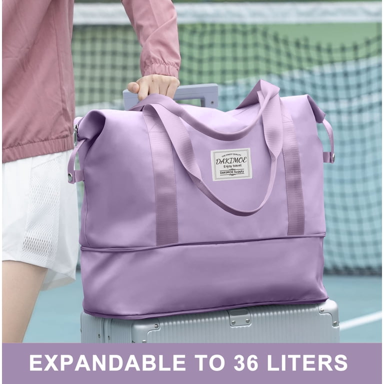 Dakimoe Weekender Travel Duffle Bag, Purple photo 6