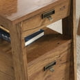 thumbnail image 2 of Sauder Trestle Executive Desk, Vintage Oak, 424127, 2 of 9