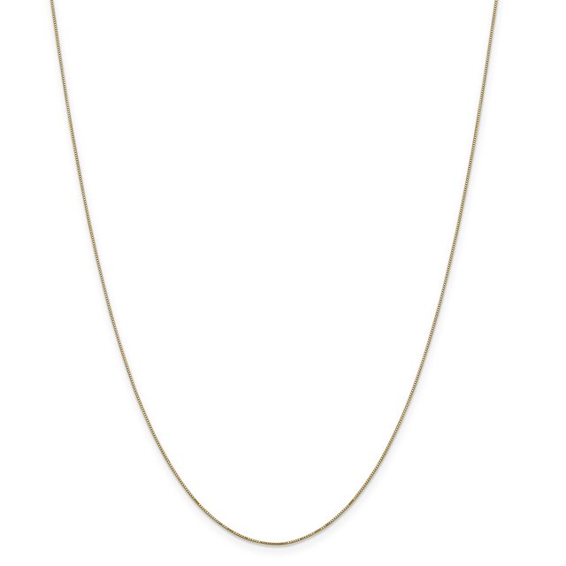 14K Yellow Gold Carded .5mm Box Chain(CARDED) 20 Inch