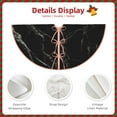 thumbnail image 3 of Haiem Black Marble Texture Abstract Pattern Christmas Tree Skirt Merry Christmas Party Christmas Tree Decoration,New Year Decorations-30", 3 of 6