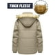 thumbnail image 5 of Kalauyu Mens Jackets with Hoode Parka Fleece Liner Coats Windproof Winter Raincoat Multi Pockets, 5 of 8