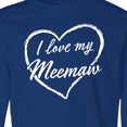 thumbnail image 4 of Inktastic I Love My Meemaw in White Chalk Heart Long Sleeve Youth T-Shirt, 4 of 5