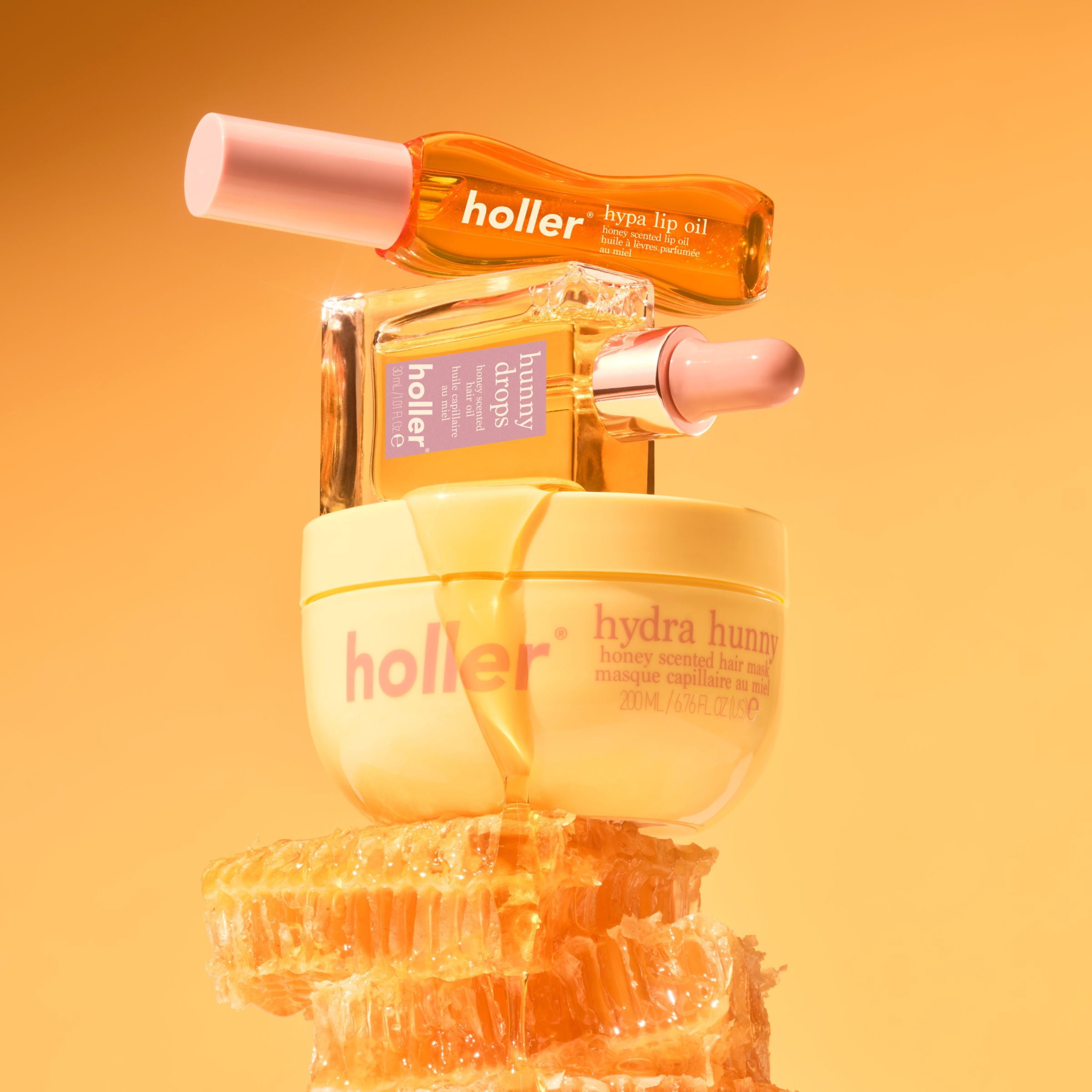 Holler Hunny Drops Honey-Scented Hair Oil, 1.01 fl oz