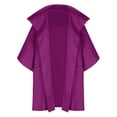 thumbnail image 4 of Sudadera con capucha y bolsillo de manga larga para mujer, con capucha, color liso, manga corta, capa y chaqueta de lana, blusa para mujer, 4 of 6