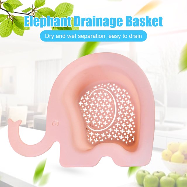 Escurridor colgante multifuncional para fregadero de cocina cesta de drenaje con Likrtyny forma de cisne y elefante con filtro para sopas