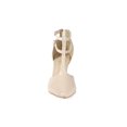 thumbnail image 3 of Zapatilla Beige Ajuste Al Tobillo Con Cierre Trasero Altura 9Cm Mundo Terra 030428, 3 of 3