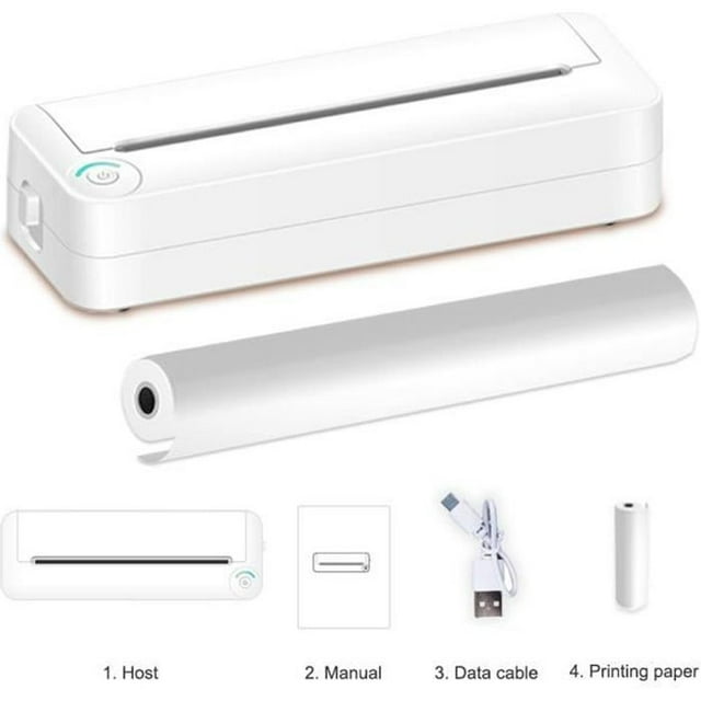 A4 Thermal Printer - UVERBON - Model x8 - Bluetooth - Portable - 203 DPI